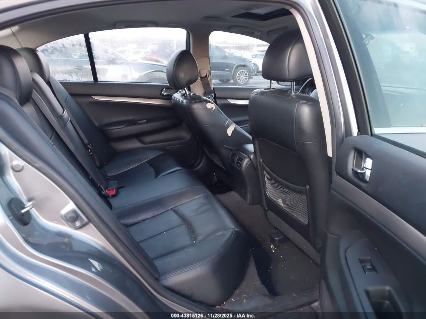 2011 Infiniti G25X VIN: JN1DV6AR0BM652358 Lot: 43815126