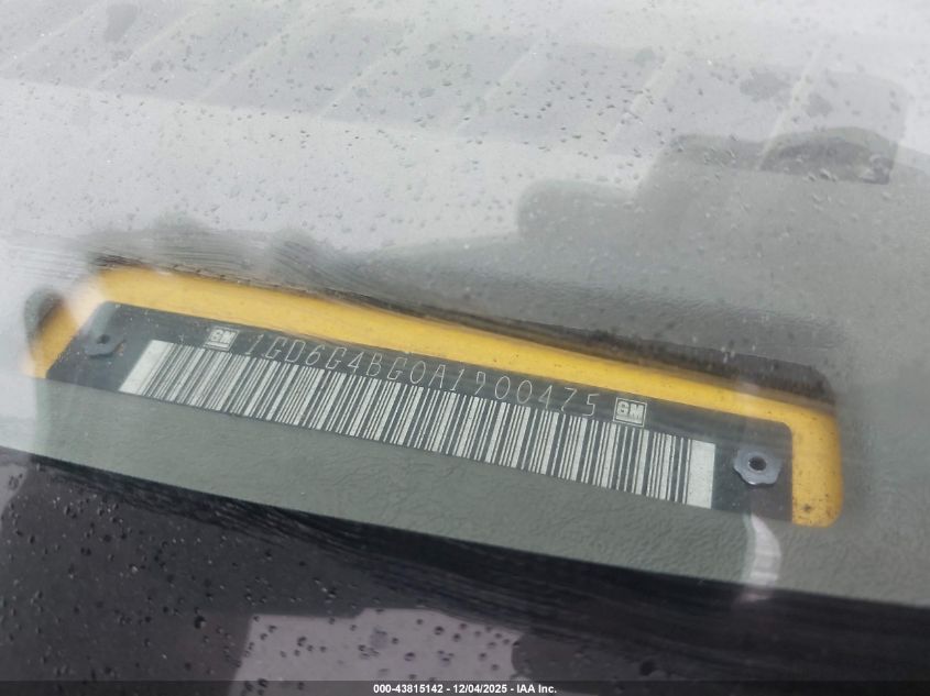 2010 GMC Savana Cutaway Work Van VIN: 1GD6G4BG0A1900475 Lot: 43815142