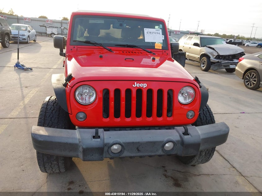 2016 Jeep Wrangler Unlimited Sport VIN: 1C4BJWDG5GL320133 Lot: 43815194