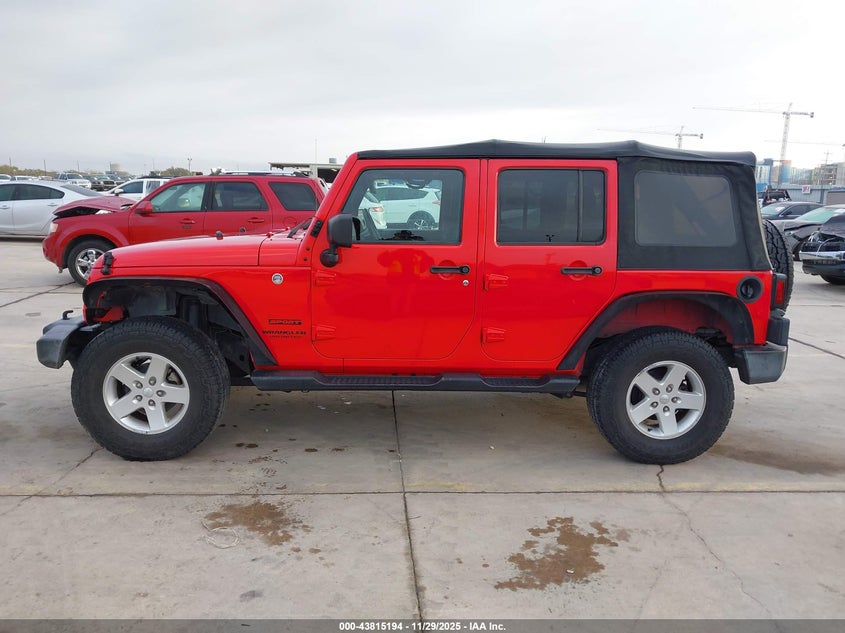 2016 Jeep Wrangler Unlimited Sport VIN: 1C4BJWDG5GL320133 Lot: 43815194