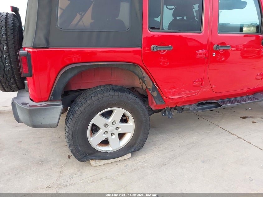 2016 Jeep Wrangler Unlimited Sport VIN: 1C4BJWDG5GL320133 Lot: 43815194