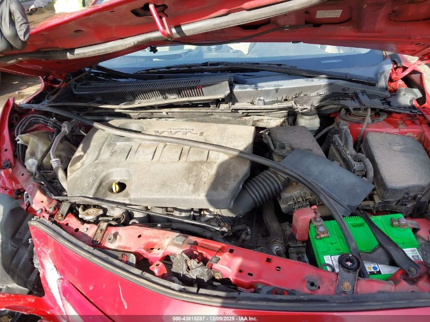 2012 Toyota Corolla Le VIN: 2T1BU4EE6CC791654 Lot: 43815287