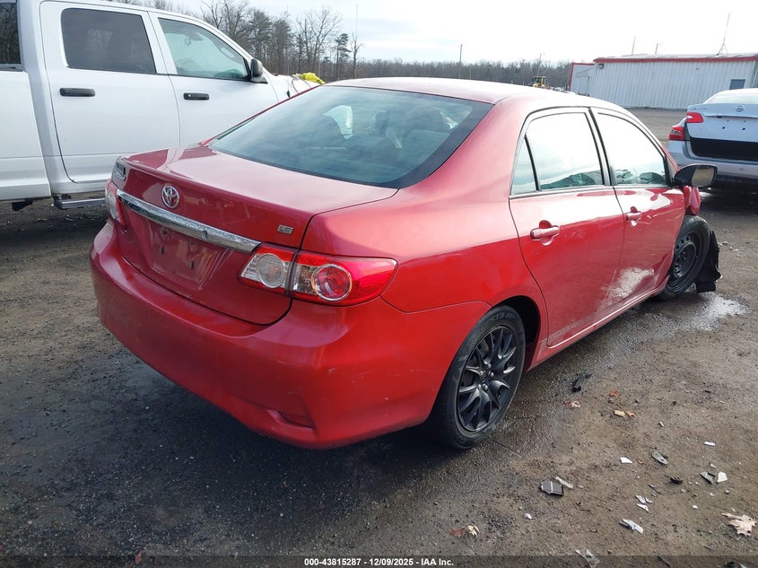 2012 Toyota Corolla 1.8 Le red Lot 111043815287 Vin 2T1BU4EE6CC791654