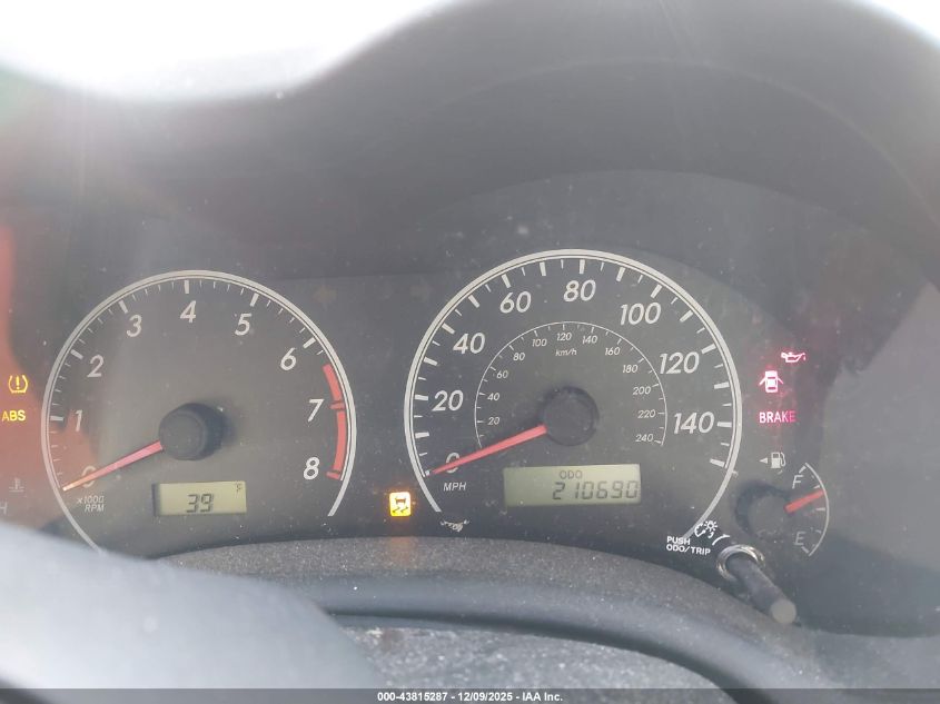 2012 Toyota Corolla Le VIN: 2T1BU4EE6CC791654 Lot: 43815287