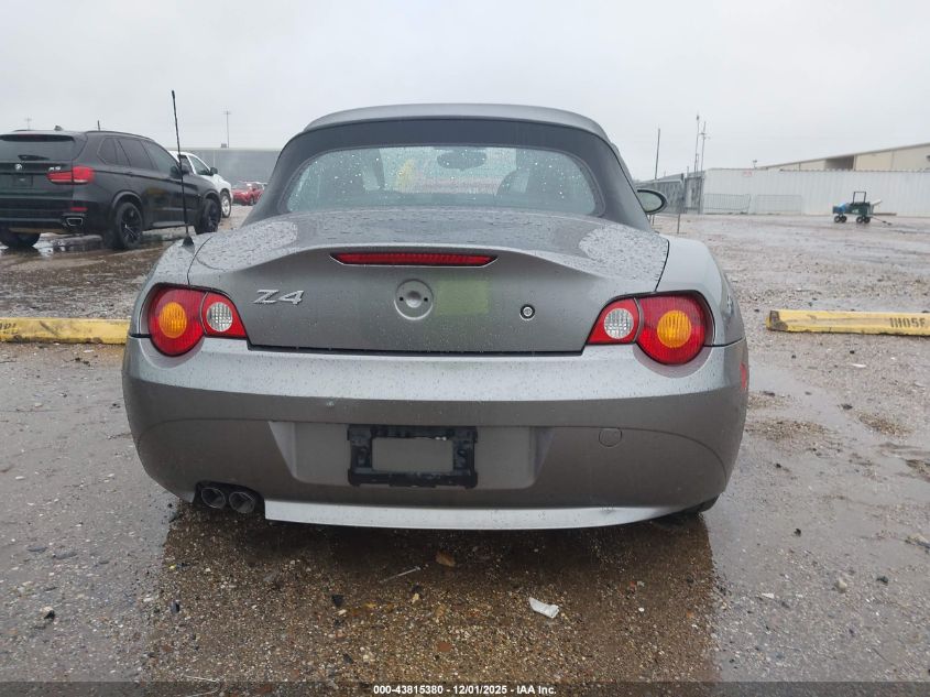 2004 BMW Z4 3.0I VIN: 4USBT53564LU07243 Lot: 43815380