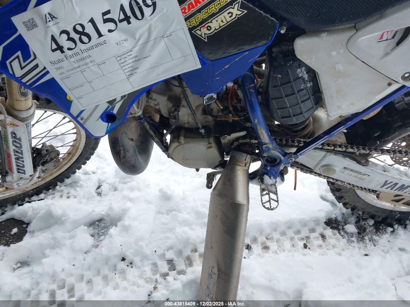 2001 Yamaha Yz250 VIN: YVACG08C41A013932 Lot: 43815409