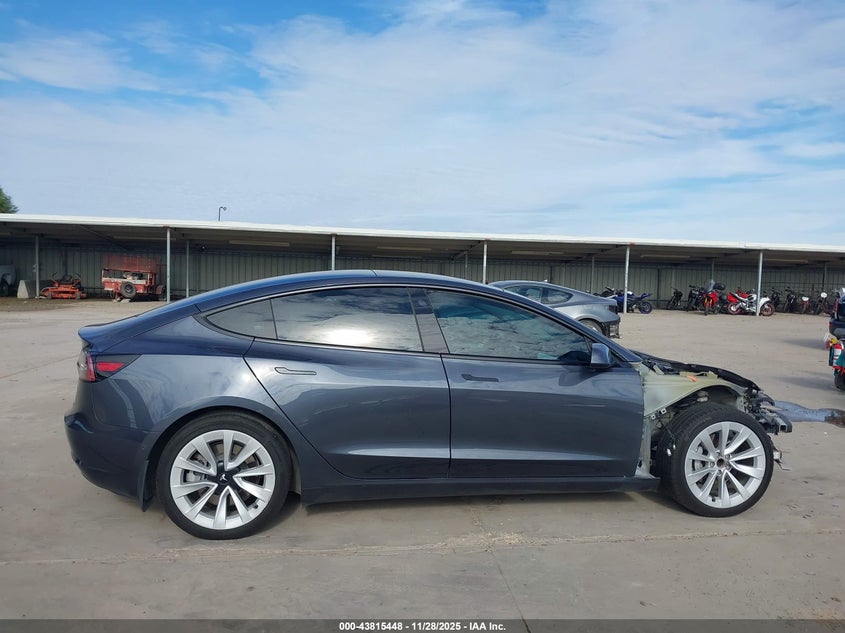 2021 Tesla Model 3 Standard Range Plus Rear-Wheel Drive VIN: 5YJ3E1EA2MF032252 Lot: 43815448