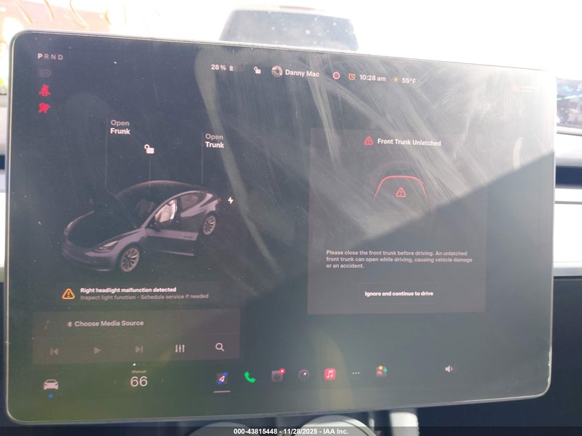 2021 Tesla Model 3 Standard Range Plus Rear-Wheel Drive VIN: 5YJ3E1EA2MF032252 Lot: 43815448