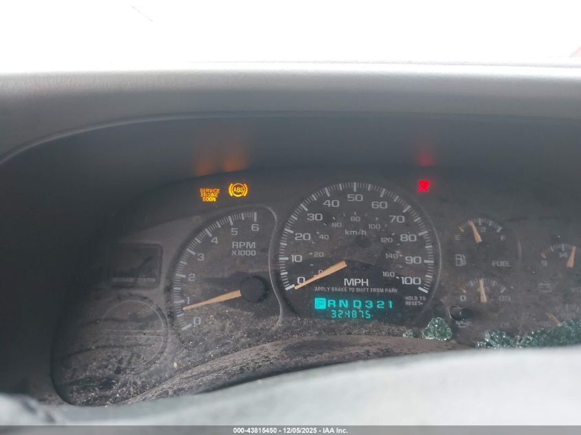 2002 Chevrolet Tahoe Ls VIN: 1GNEC13Z02R141413 Lot: 43815450