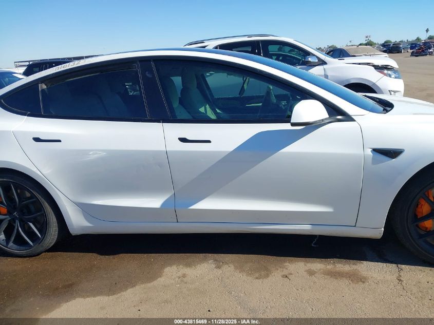 2022 Tesla Model 3 Performance Dual Motor All-Wheel Drive VIN: 5YJ3E1EC5NF234876 Lot: 43815469