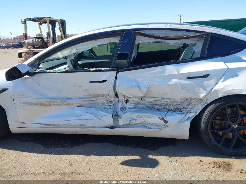 2022 Tesla Model 3 Performance Dual Motor All-Wheel Drive VIN: 5YJ3E1EC5NF234876 Lot: 43815469