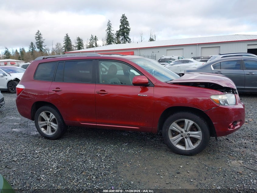 2008 Toyota Highlander Sport VIN: JTEES43A382048177 Lot: 43815510