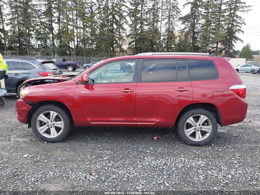2008 Toyota Highlander Sport VIN: JTEES43A382048177 Lot: 43815510