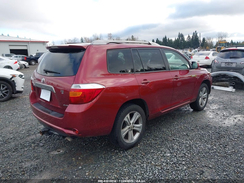 JTEES43A382048177 2008 TOYOTA HIGHLANDER photo no. 4