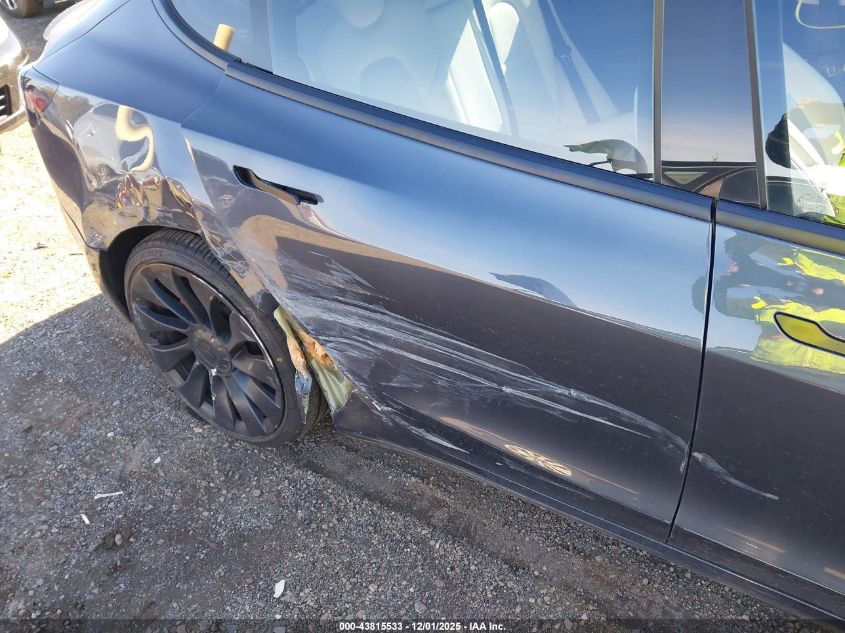 2022 Tesla Model 3 Performance Dual Motor All-Wheel Drive VIN: 5YJ3E1EC4NF261521 Lot: 43815533