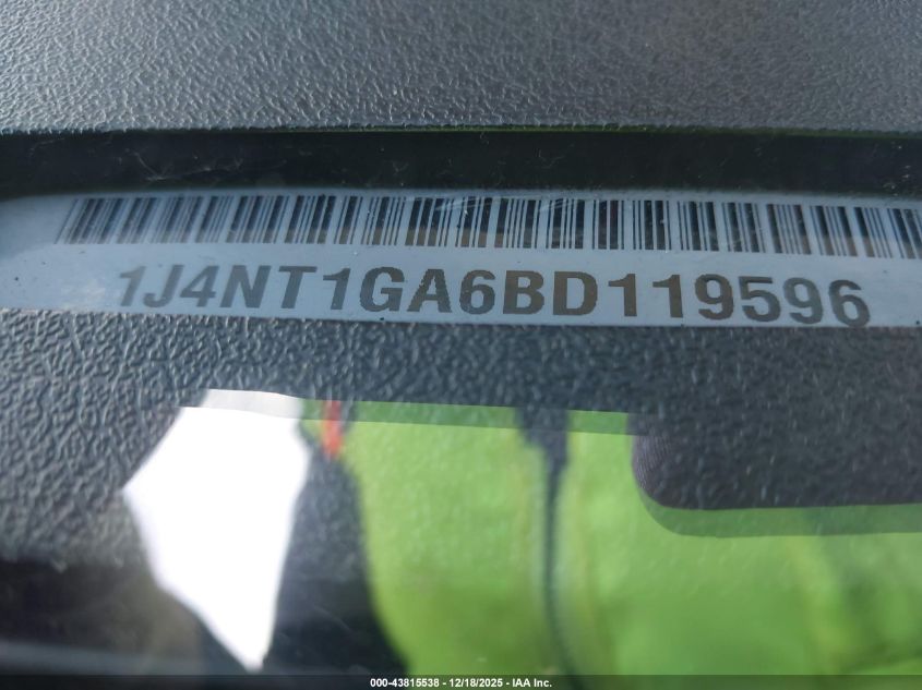 2011 Jeep Patriot Sport VIN: 1J4NT1GA6BD119596 Lot: 43815538