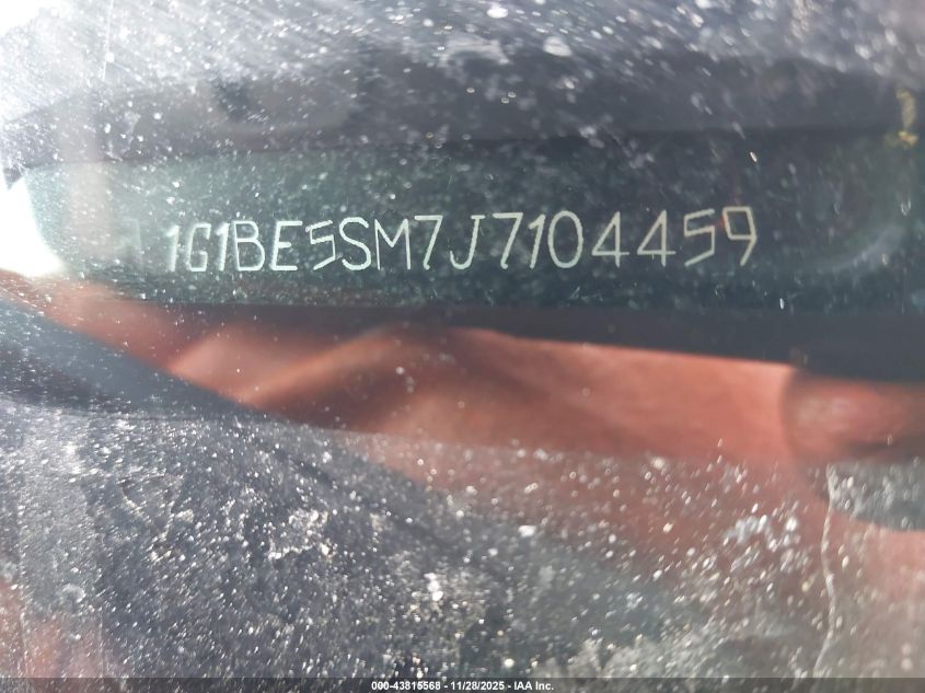 2018 Chevrolet Cruze Lt Auto VIN: 1G1BE5SM7J7104459 Lot: 43815568