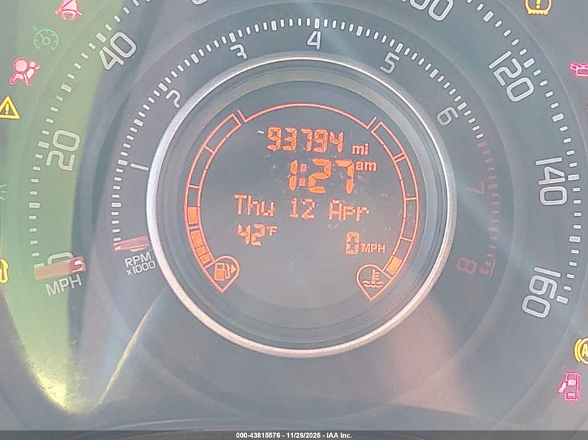 2013 Fiat 500 Abarth VIN: 3C3CFFFH7DT573454 Lot: 43815576