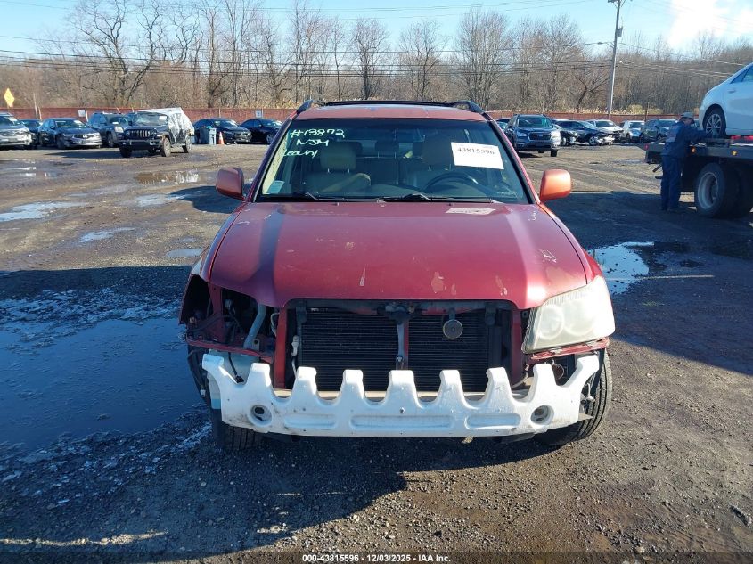 2001 Toyota Highlander V6 VIN: JTEHF21A810028985 Lot: 43815596