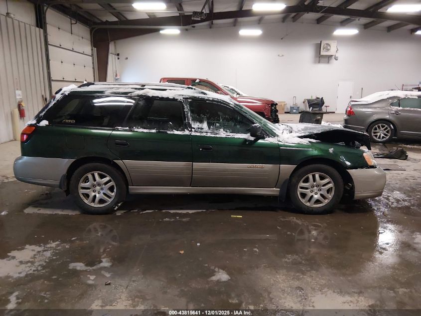 2002 Subaru Outback VIN: 4S3BH665127611656 Lot: 43815641