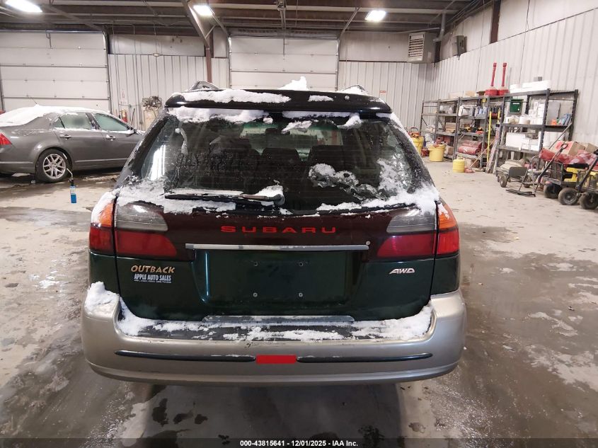2002 Subaru Outback VIN: 4S3BH665127611656 Lot: 43815641