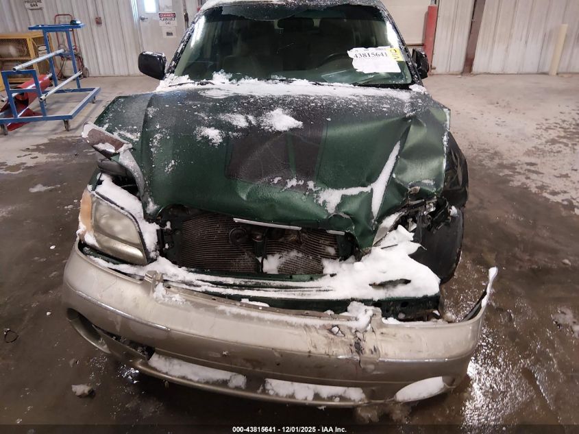 2002 Subaru Outback VIN: 4S3BH665127611656 Lot: 43815641