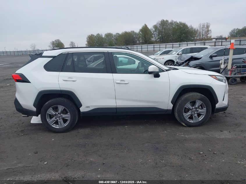 2022 Toyota Rav4 Hybrid Xle VIN: 4T3RWRFV1NU078223 Lot: 43815667