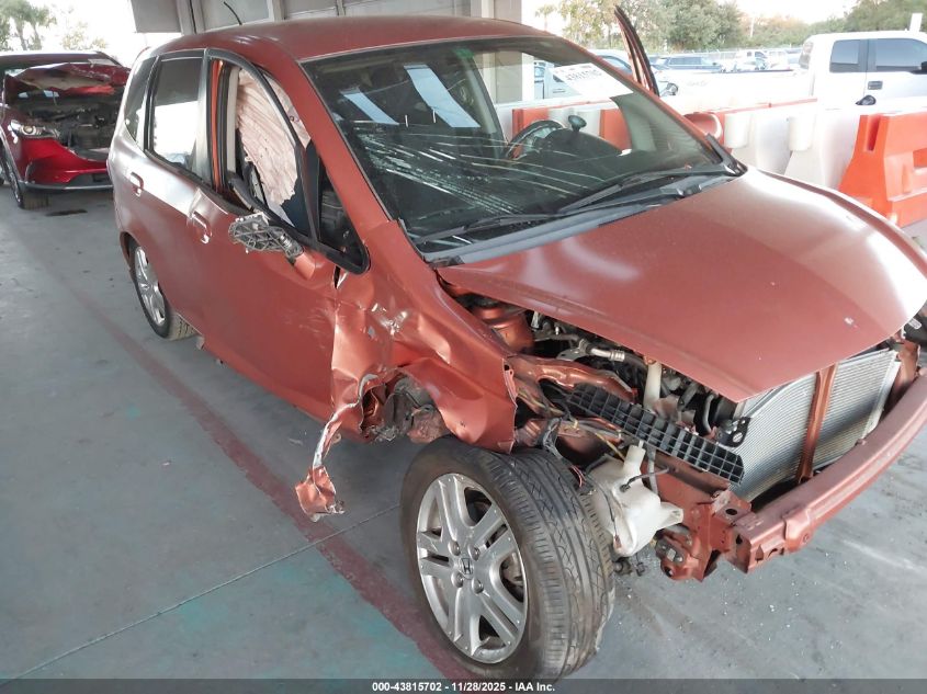 2007 Honda Fit Sport VIN: JHMGD38637S040793 Lot: 43815702