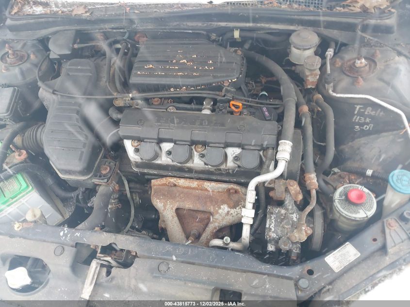 2003 Honda Civic Lx VIN: 2HGES15533H600569 Lot: 43815773