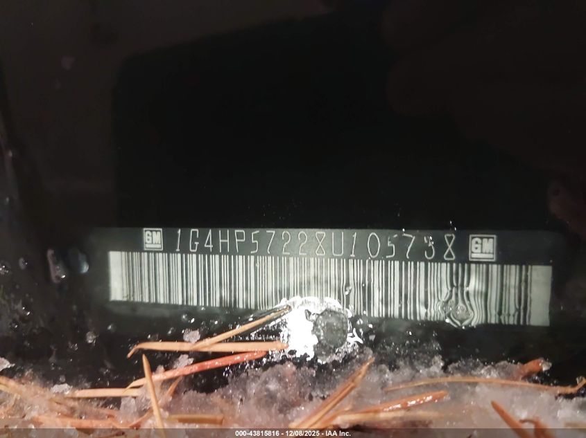 2008 Buick Lucerne Cx VIN: 1G4HP57228U105738 Lot: 43815816