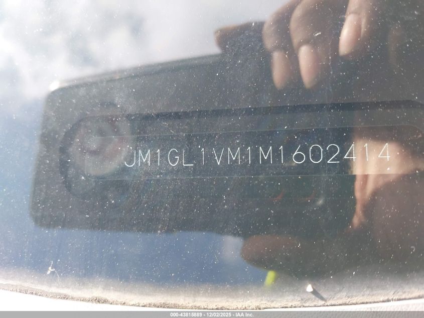 2021 Mazda Mazda6 Touring VIN: JM1GL1VM1M1602414 Lot: 43815889