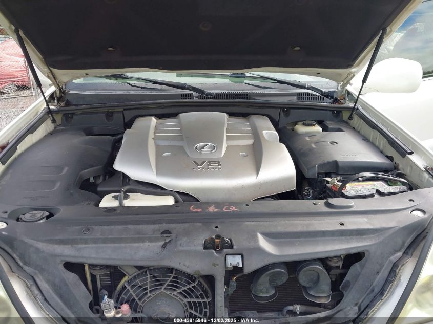 2005 Lexus Gx 470 VIN: JTJBT20X250094685 Lot: 43815946