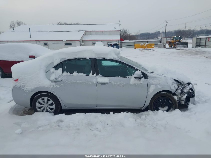 2016 Toyota Corolla Le VIN: 2T1BURHE3GC615580 Lot: 43816012