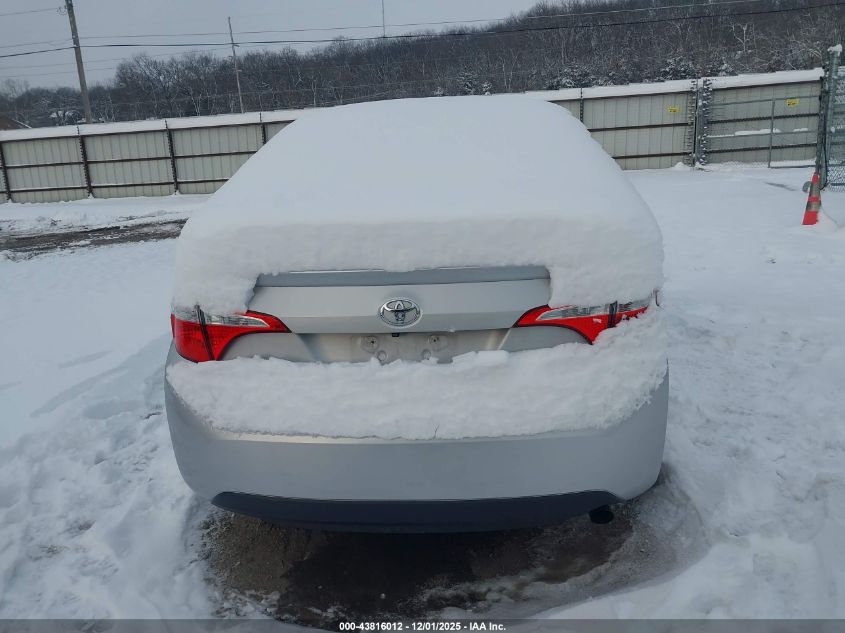 2016 Toyota Corolla Le VIN: 2T1BURHE3GC615580 Lot: 43816012