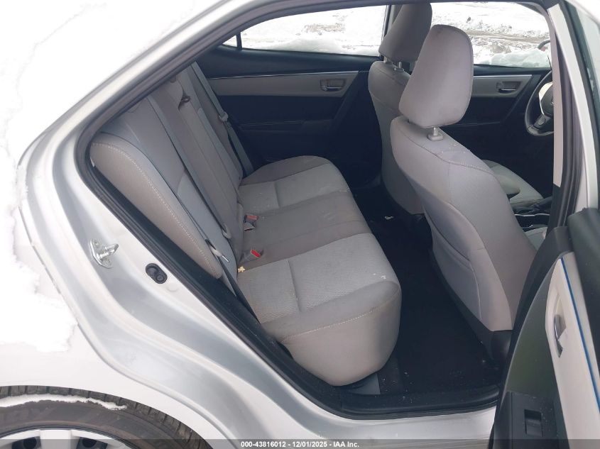 2016 Toyota Corolla Le VIN: 2T1BURHE3GC615580 Lot: 43816012