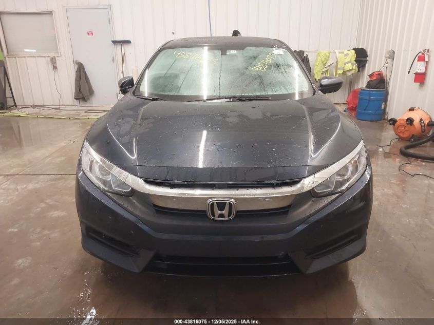 2018 Honda Civic Ex VIN: 19XFC2F73JE011729 Lot: 43816075