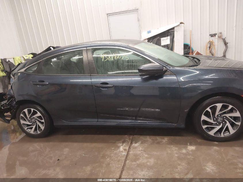 2018 Honda Civic Ex VIN: 19XFC2F73JE011729 Lot: 43816075
