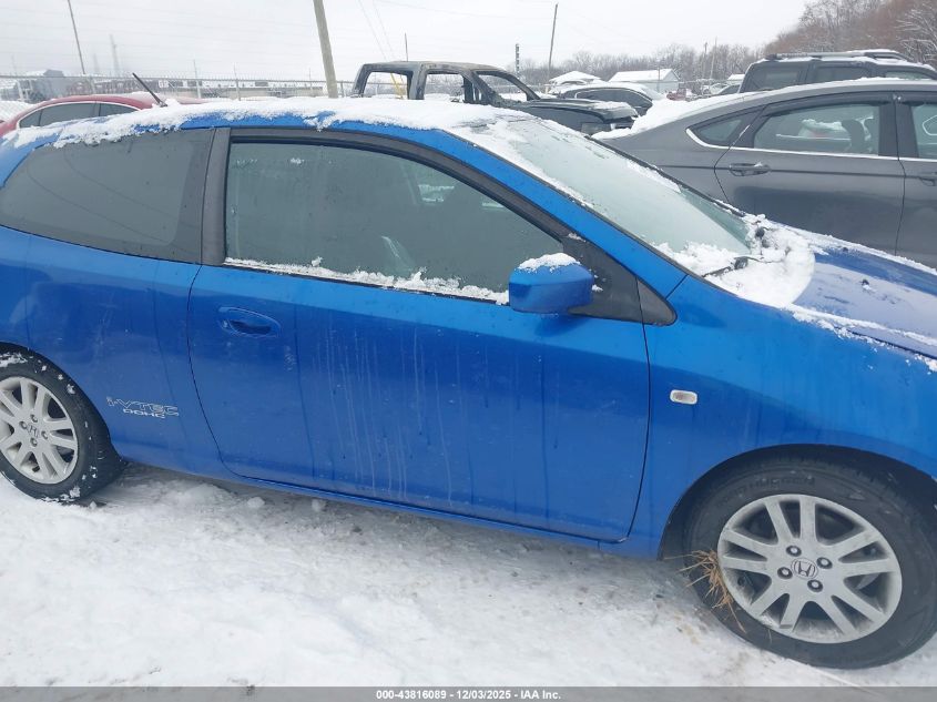 2003 Honda Civic Si VIN: SHHEP33503U406567 Lot: 43816089