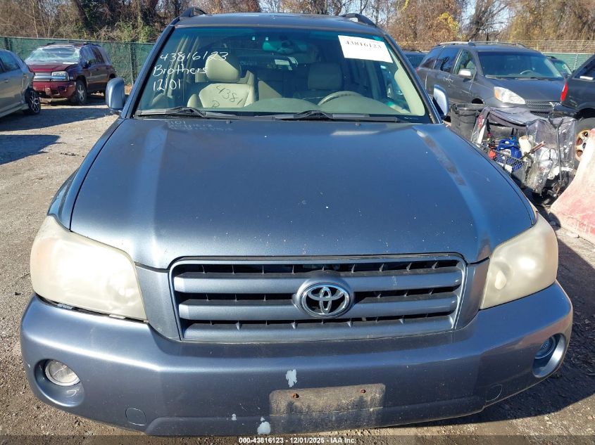 2004 Toyota Highlander Limited V6 VIN: JTEEP21A240035208 Lot: 43816123