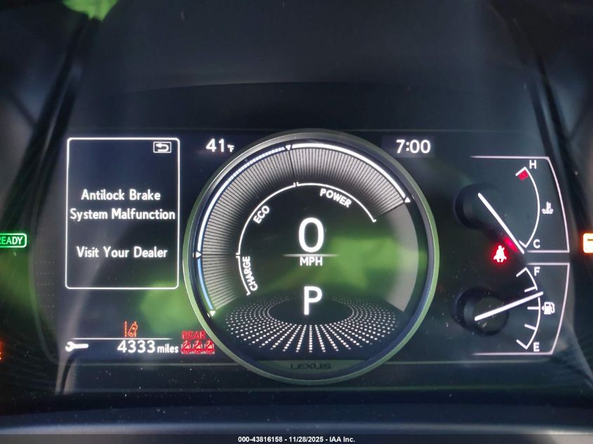 2021 Lexus Ux 250H VIN: JTHP9JBH3M2037436 Lot: 43816158