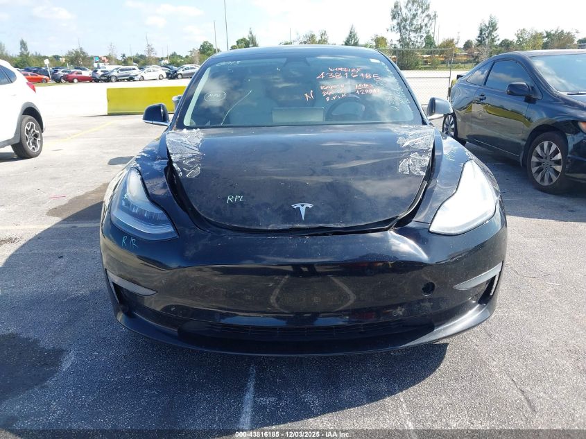 2020 Tesla Model 3 Standard Range Plus Rear-Wheel Drive/Standard Range Rear-Wheel Drive VIN: 5YJ3E1EAXLF797613 Lot: 43816185