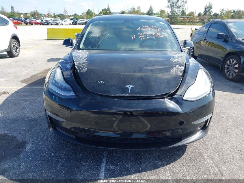 2020 Tesla Model 3 Standard Range Plus Rear-Wheel Drive/Standard Range Rear-Wheel Drive VIN: 5YJ3E1EAXLF797613 Lot: 43816185