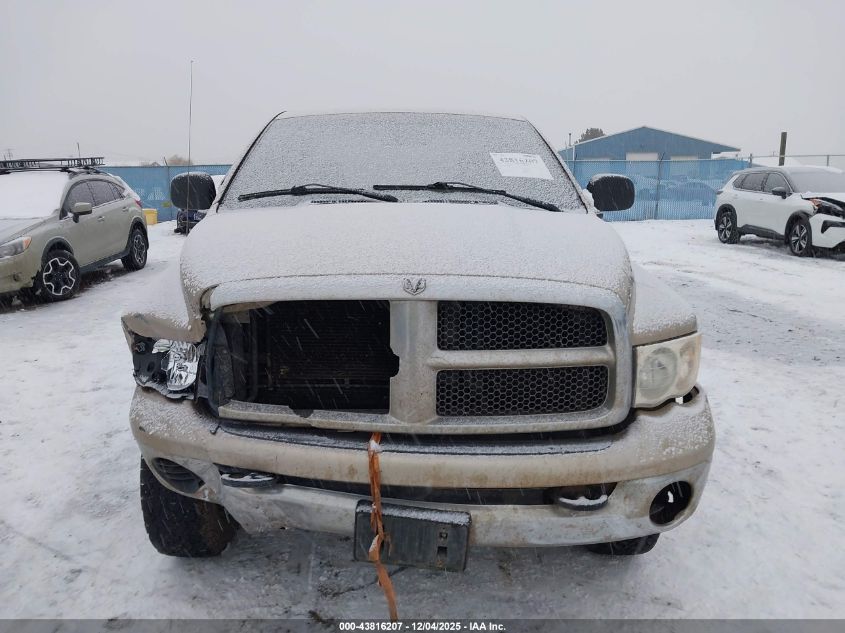 2003 Dodge Ram 2500 Slt/Laramie/St VIN: 1D7KU28D63J607296 Lot: 43816207