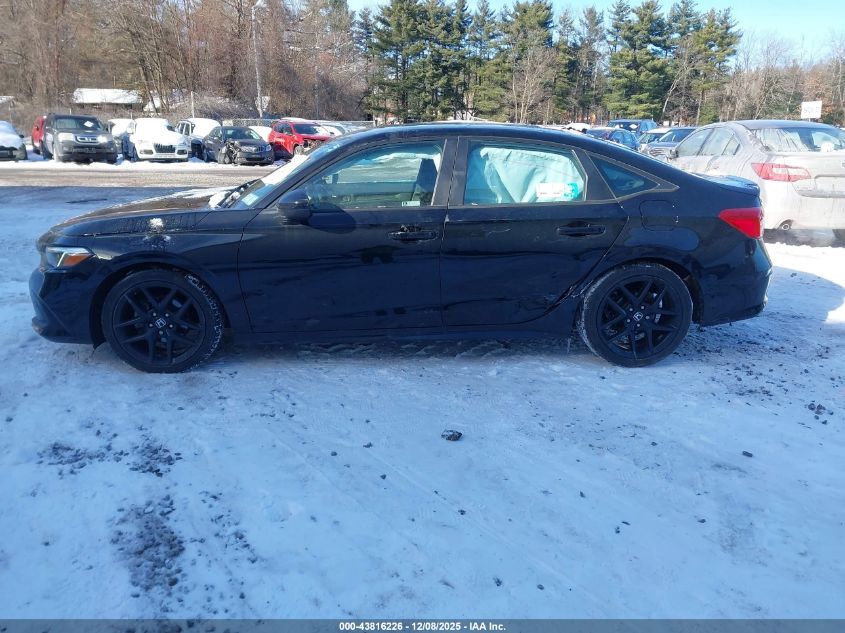 2022 Honda Civic Sport VIN: 2HGFE2F58NH514273 Lot: 43816226