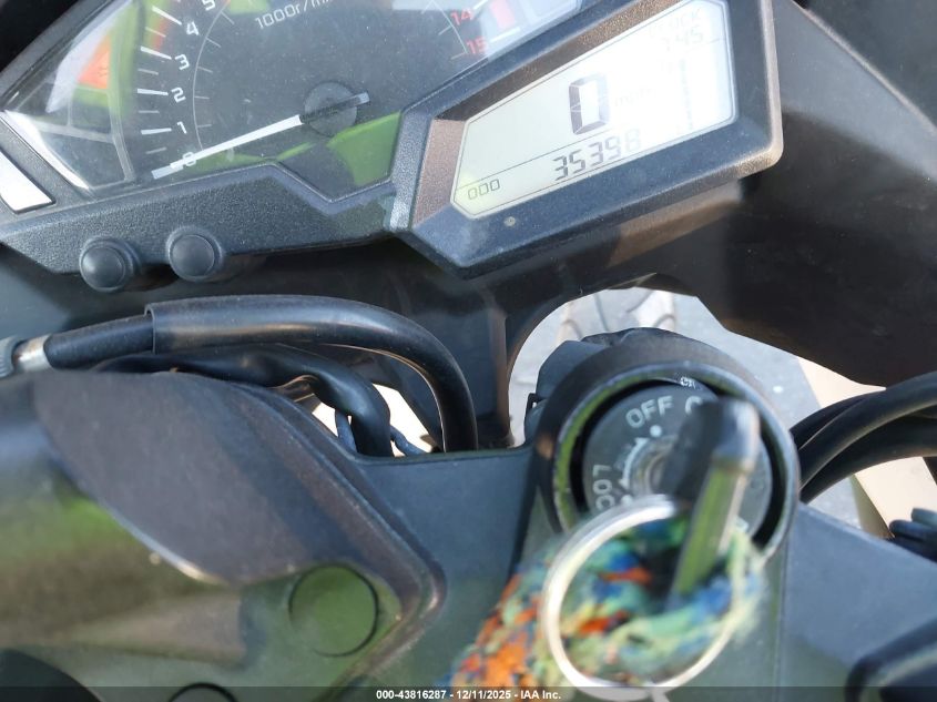 2013 Kawasaki Ex300 B VIN: JKAEX8B15DDA00447 Lot: 43816287