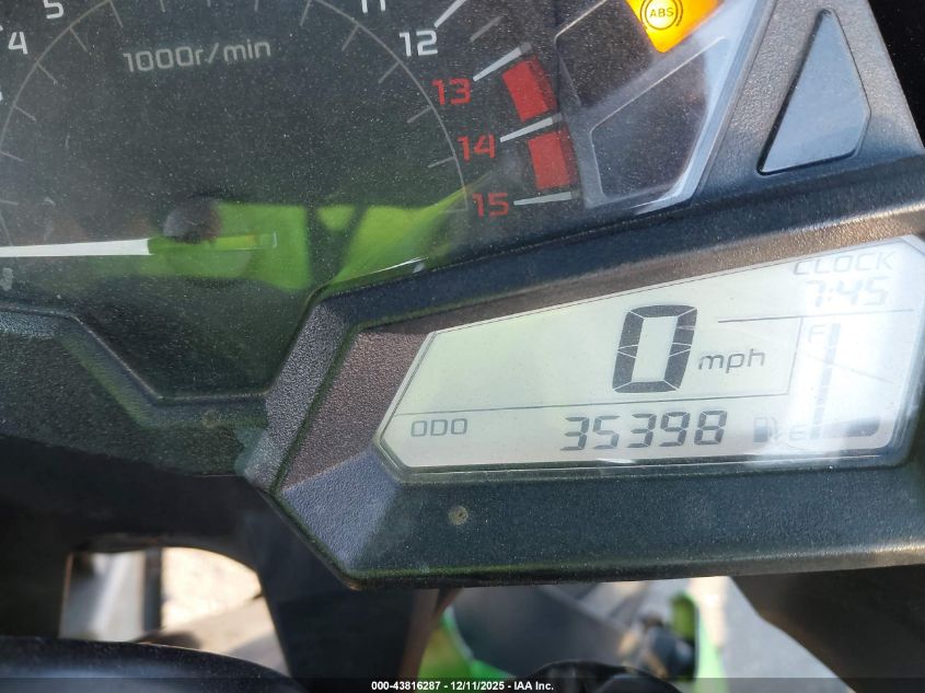 2013 Kawasaki Ex300 B VIN: JKAEX8B15DDA00447 Lot: 43816287