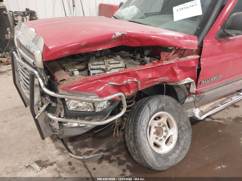 2001 Dodge Ram 2500 St VIN: 3B7KF23781G181177 Lot: 43816365