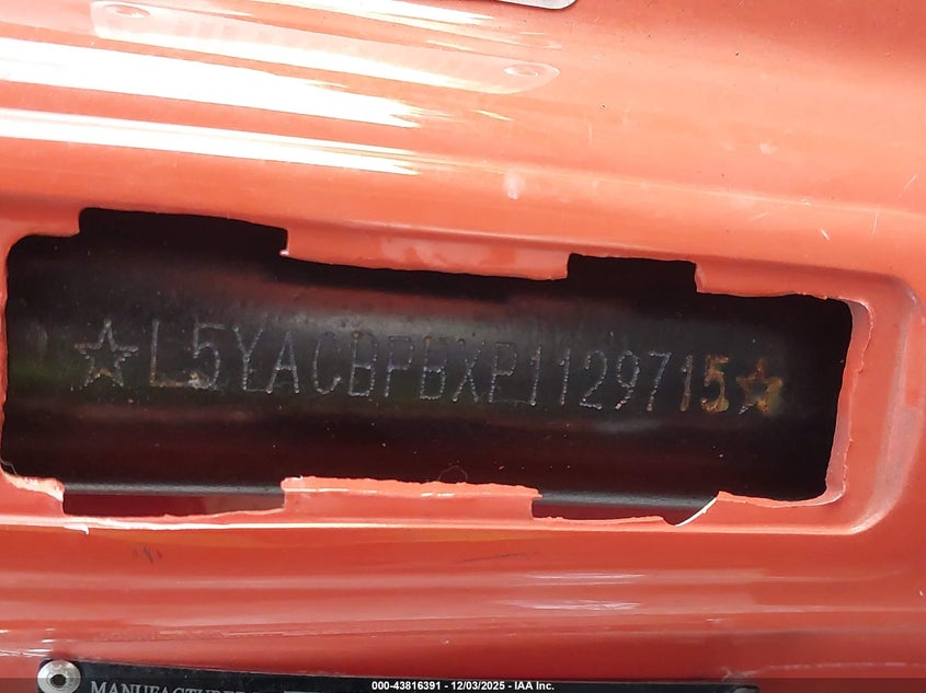 VIN L5YAODPBXP1129715 2023 TAIZHOU SCOTTER