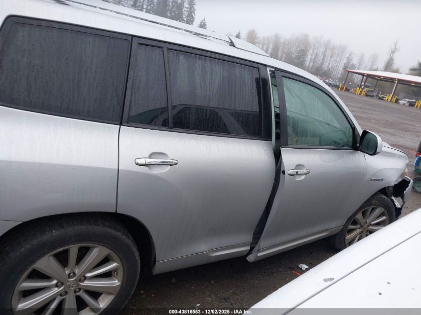 2008 Toyota Highlander Hybrid Limited VIN: JTEEW44A982021214 Lot: 43816553