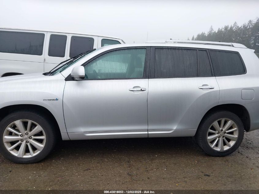 2008 Toyota Highlander Hybrid Limited VIN: JTEEW44A982021214 Lot: 43816553